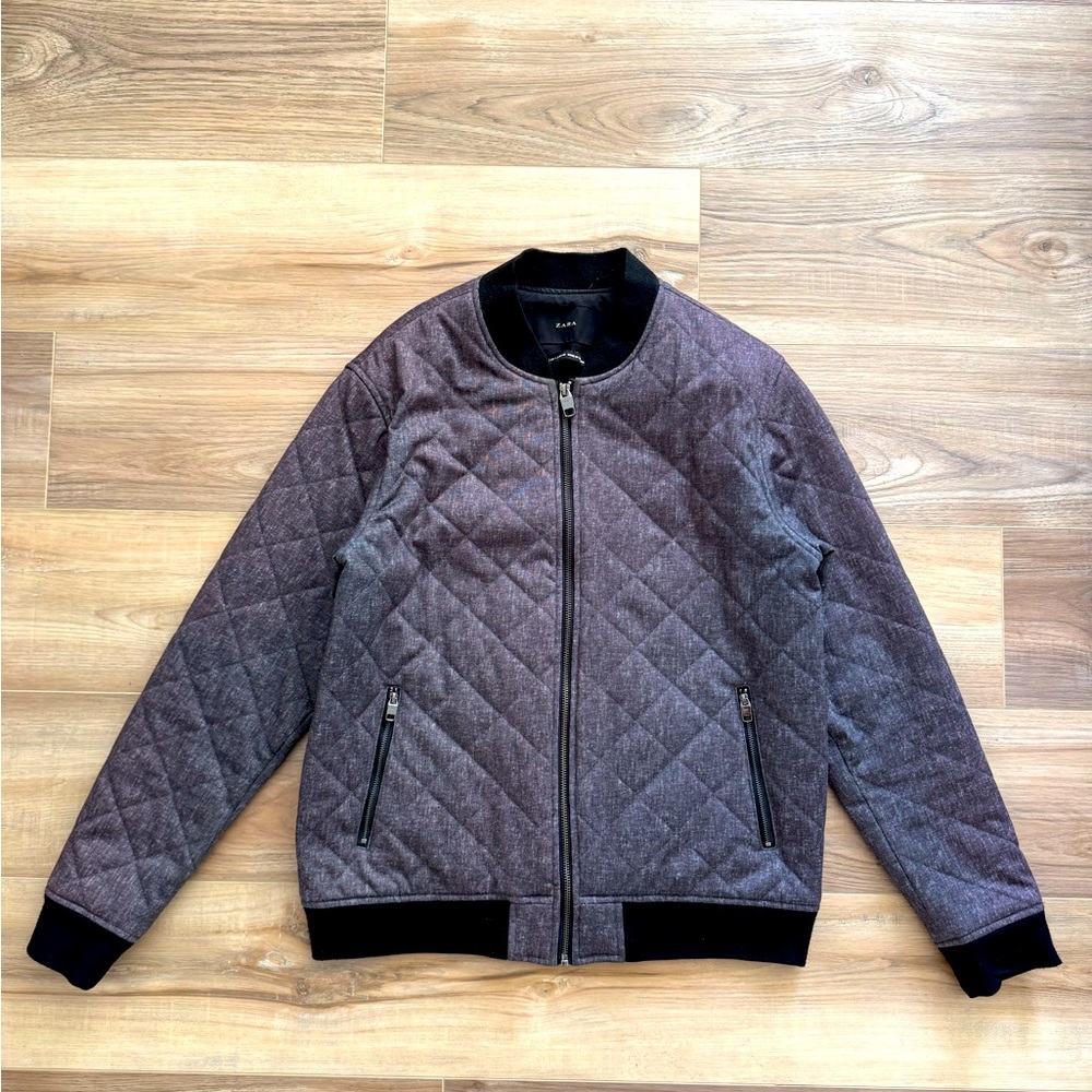 Zara quilted bomber jacket